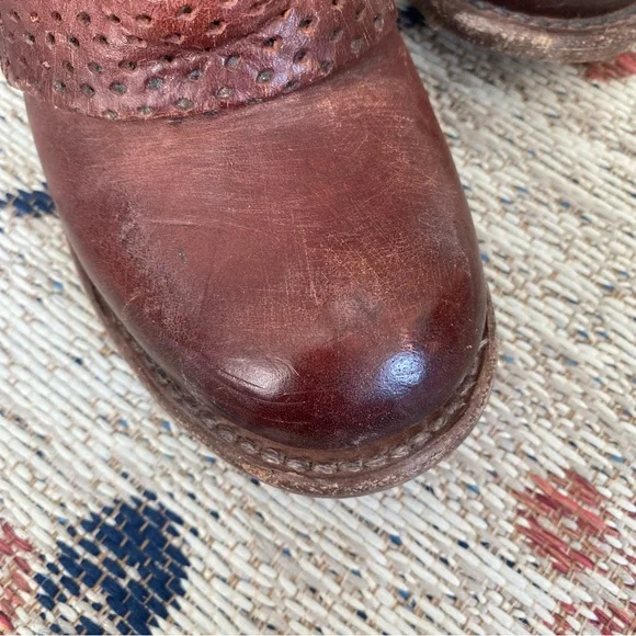 FREEBIRD by STEVEN Bowie Leather Ankle Boots - Brown - Size 6 - Picture 3 of 13
